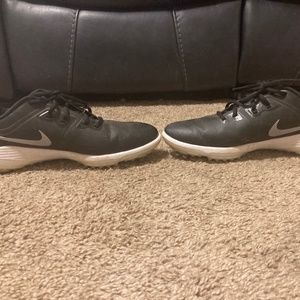 Nike Men Vapor Pro Golf Shoes Black/White/Metallic Grey, size 9